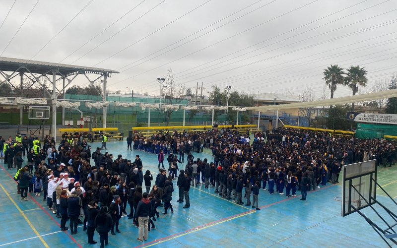 Ensayo Nacional de evacuación ante sismos en Domingo Savio