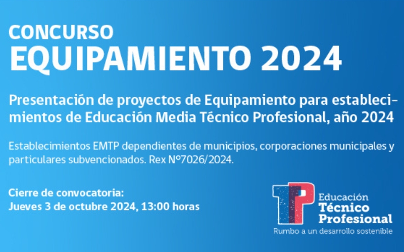 Colegio Domingo Savio se adjudica el Proyecto de Equipamiento para establecimientos EMTP 2024