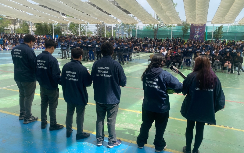 Ceremonia de Envío de Delegaciones del Colegio Domingo Savio para las Olimpiadas Salesianas 2024