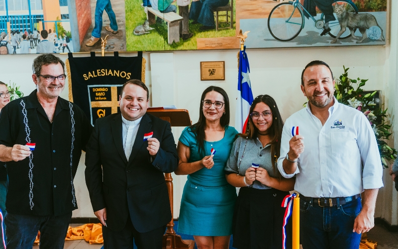 Inauguración de Mural en homenaje al Sistema Educativo Salesiano