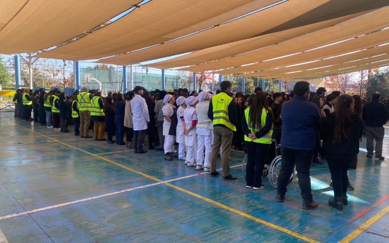 Comunidad de Domingo Savio vive con éxito su primer Ensayo de Evacuación 2026